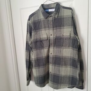 Mens Plaid Button-Up Shirt